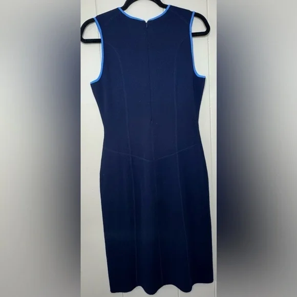 Brooks Brothers 100% Fine Merino Wool Knit Sheath Dress Womens Size Medium - Picture 2 of 9